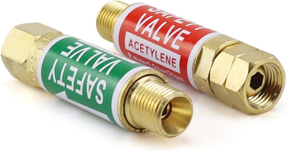 Oxygen Acetylene Flashback Arrestors Set, Torch End