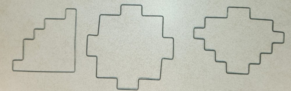 Steel Sqwire Area Effect Templates -  D&D Pathfinder Silver