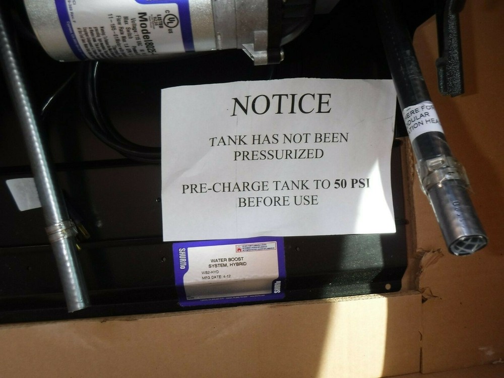 PENTAIR Multiplex WB2-HYD SHURFLO 2 GAL WTR BOOST SYSTEM