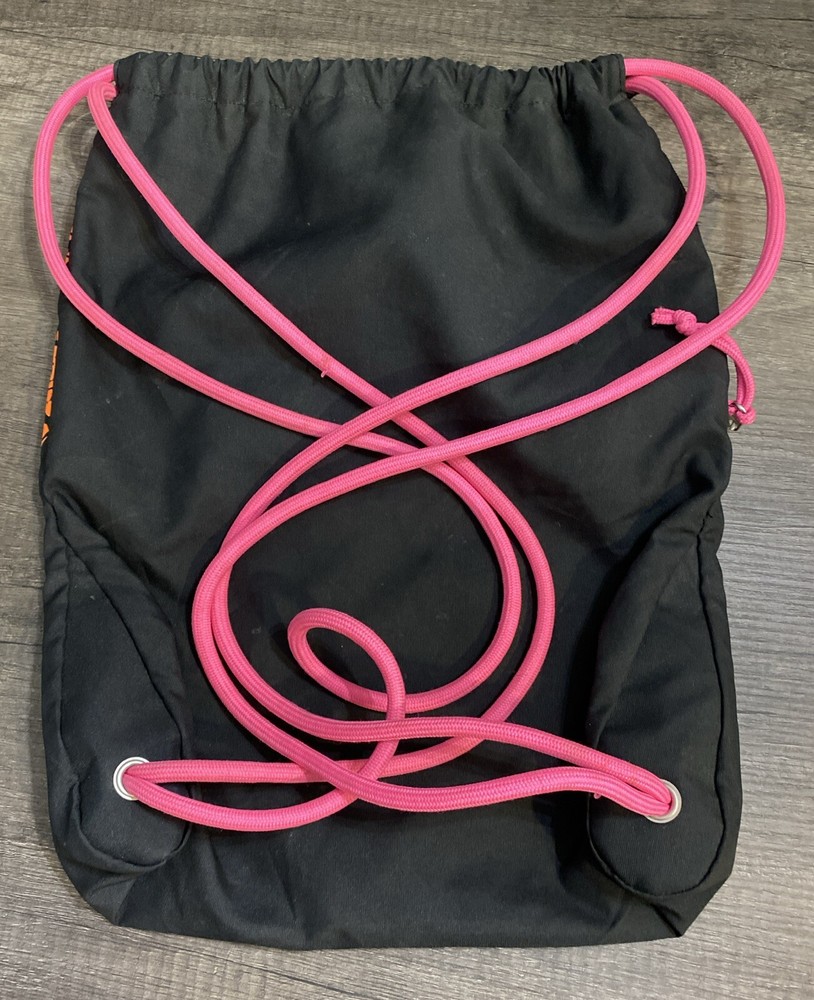 Nike Drawstring Bag Pink With Zipper Pocket On The side