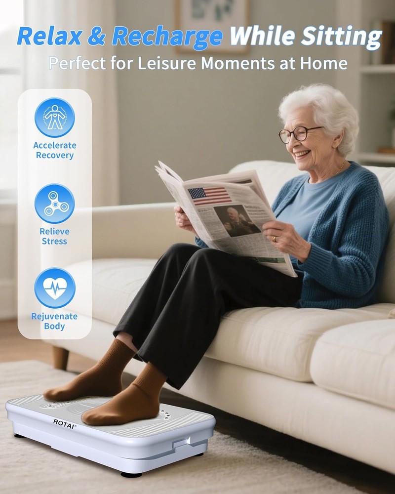 Shake Plate Vibration Exercise Machine for Lymphatic Drainage Massager