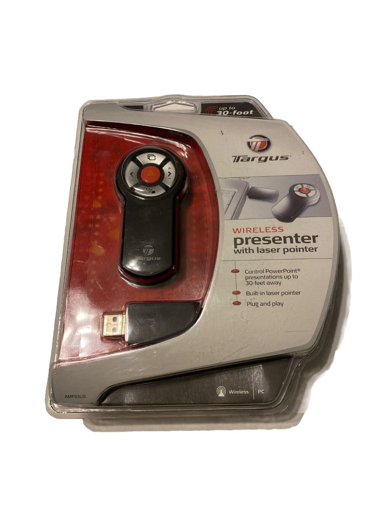 Targus Wireless Presenter Laser Pointer Remote AMP03US in OEM Packaging New