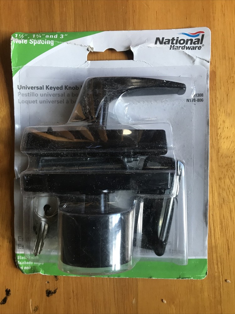 National Hardware V1308 Keyed Entry Screen Door Latch