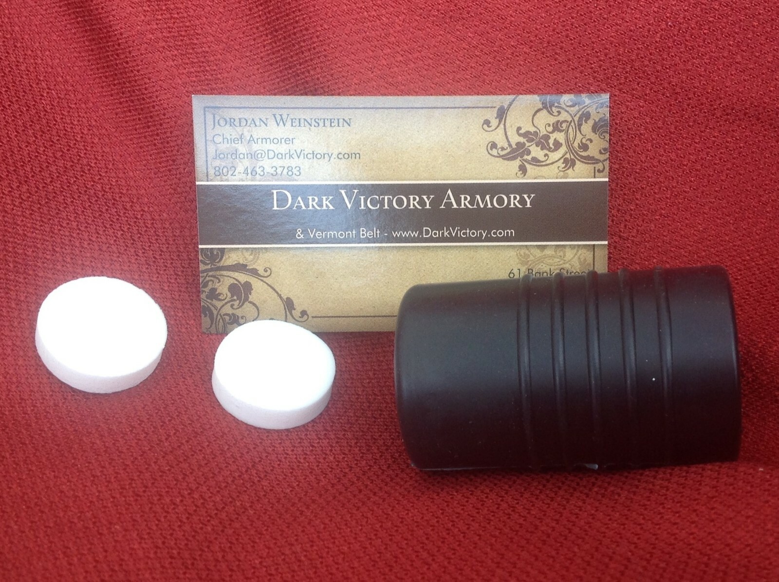 Rugged Rubber Thrusting Tip for SCA & WMA Armored Rattan - Medieval Knight