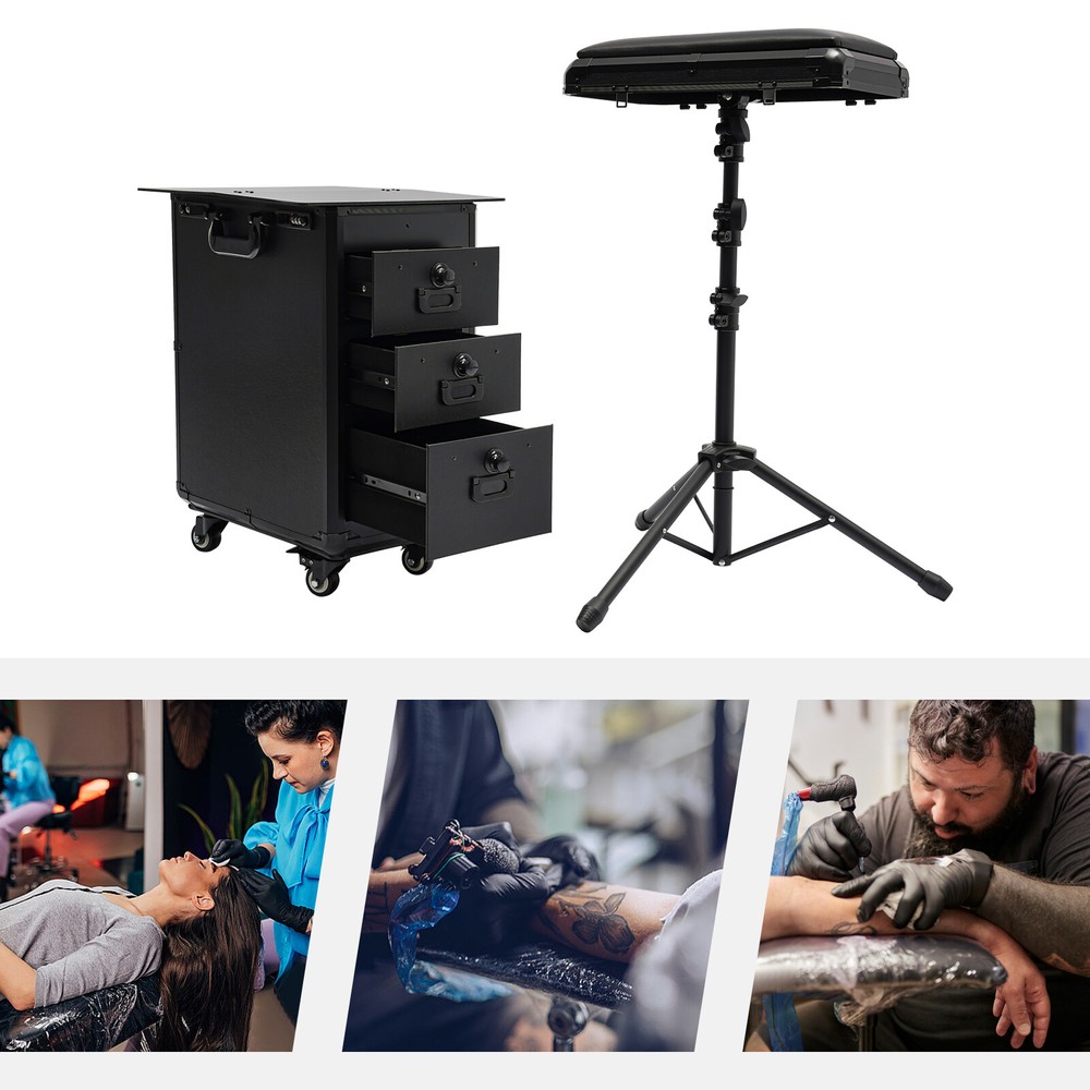 Rolling Makeup Case, Makeup Case with 4 Universal Wheels, Makeup Case with Lock