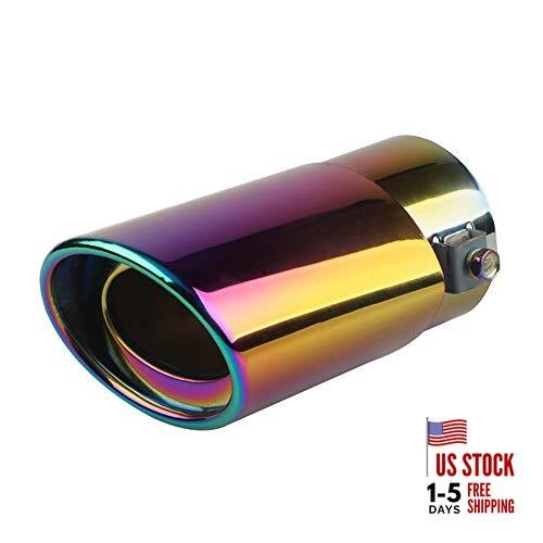 Universal Straight Type Stainless Steel Car Exhaust Tail Muffler Tip Pipes Fit
