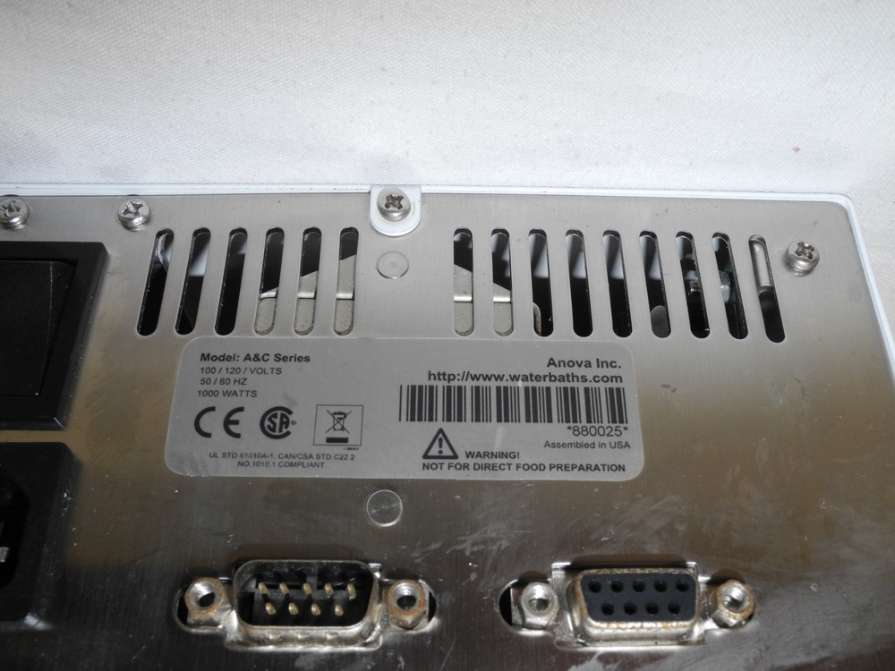 ANOVA A & C SERIES REFRIGERATED/HEATING CIRCULATING WATERBATH CONTROL HEAD, ETC.