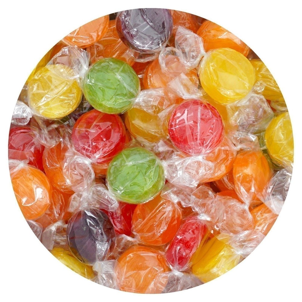 Assorted Fruit Hard Candy, 1 Pound Bulk Candy (Approx. 75 pcs.)