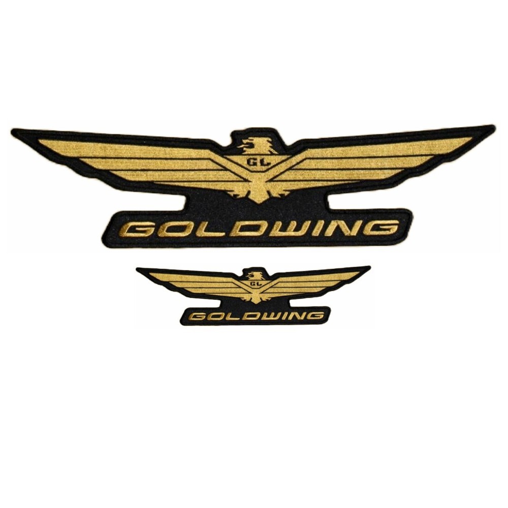 Honda Goldwing Jacket Vest Back Patch -2pc Bundle - Iron on Sew on
