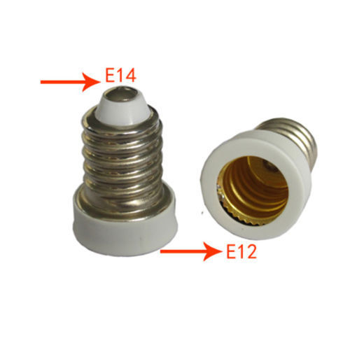 10X E14 To E12 Adapters Converter Lamp Holder Base Socket Lamp Bulbs Candelabra