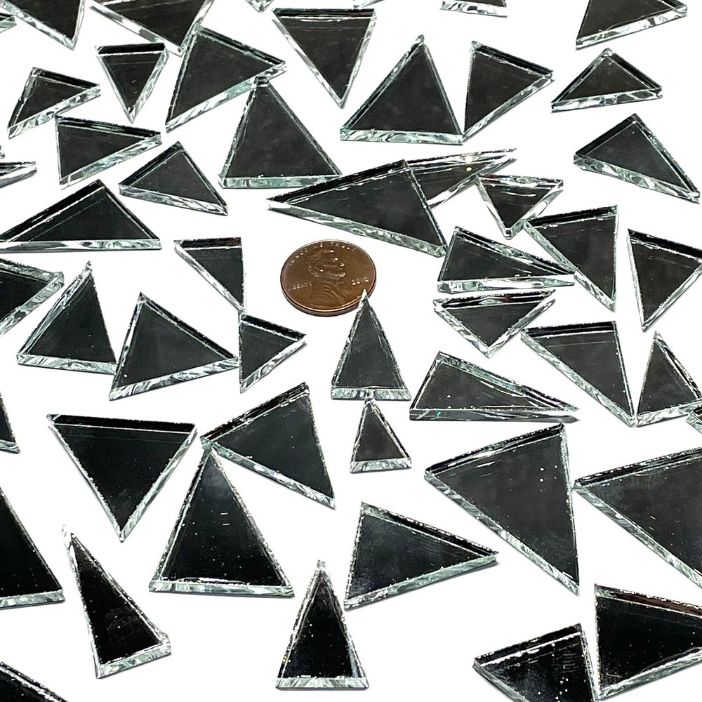 Mirror Glass Mosaic Triangles
