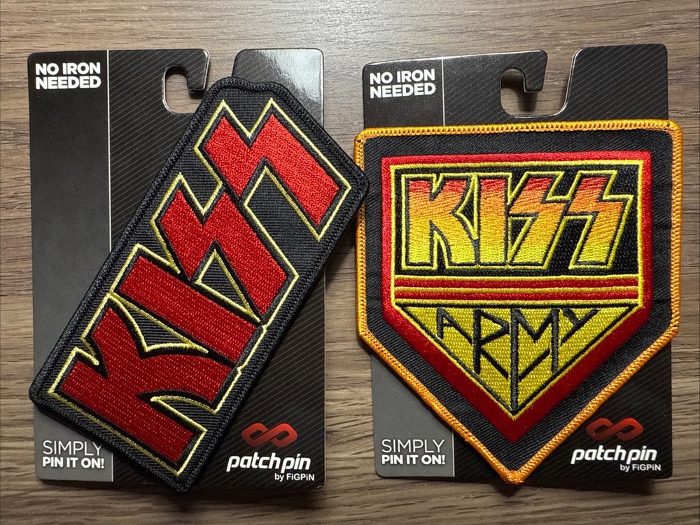 Patch Pins by Fig Pin Kiss Classic Rock Patch Pins Gene Simmons Kiss Army