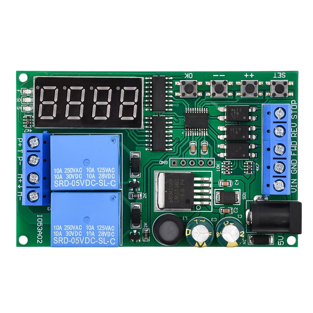 6 Mode For Motor Control Relay with Cycle Options for 5-24V DC Applications
