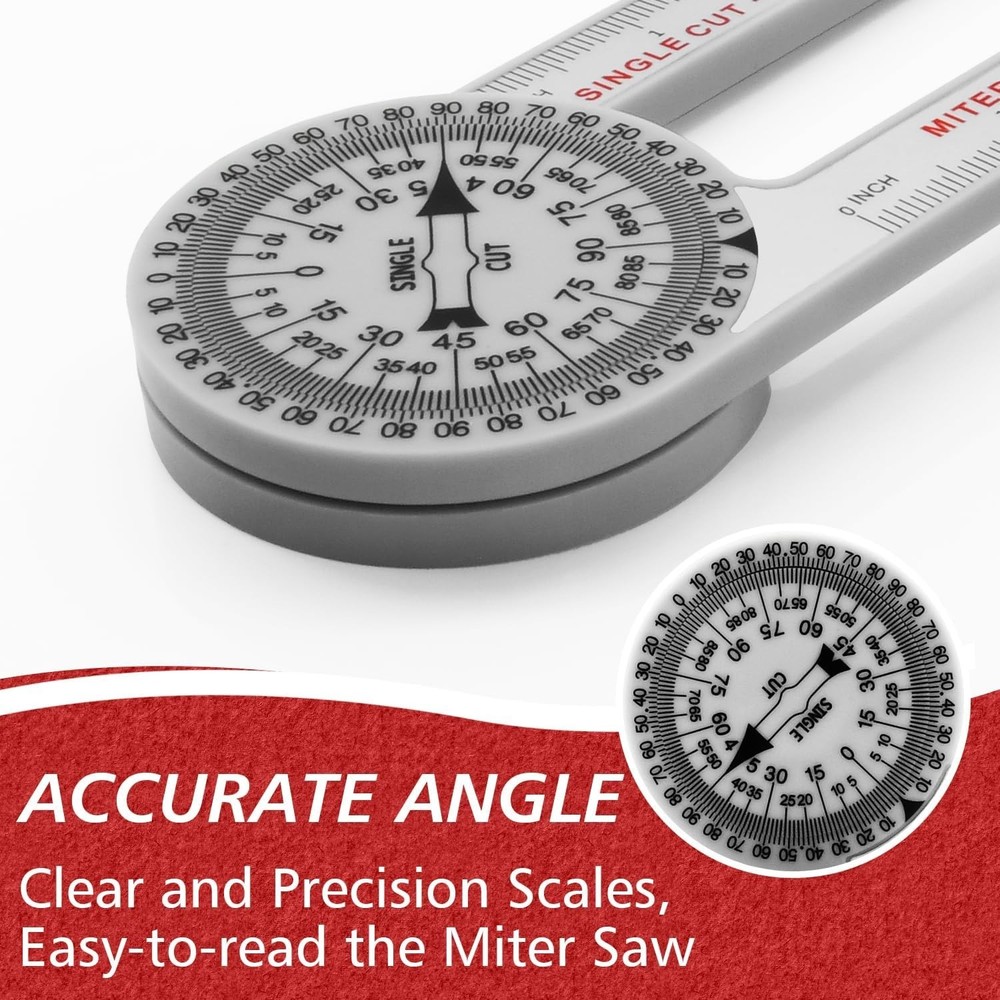 Compact and Collapsible Miter Protractor for Effortless Woodworking Precision