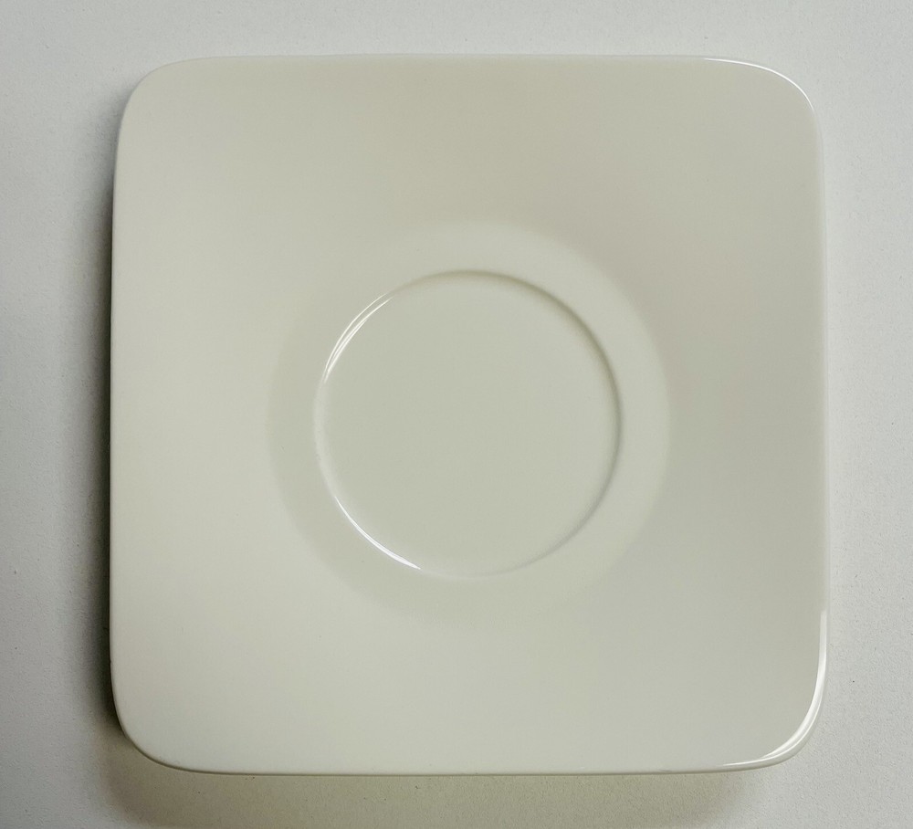 Studio D Lido Pattern 0706 Square Off White Teacup Saucer