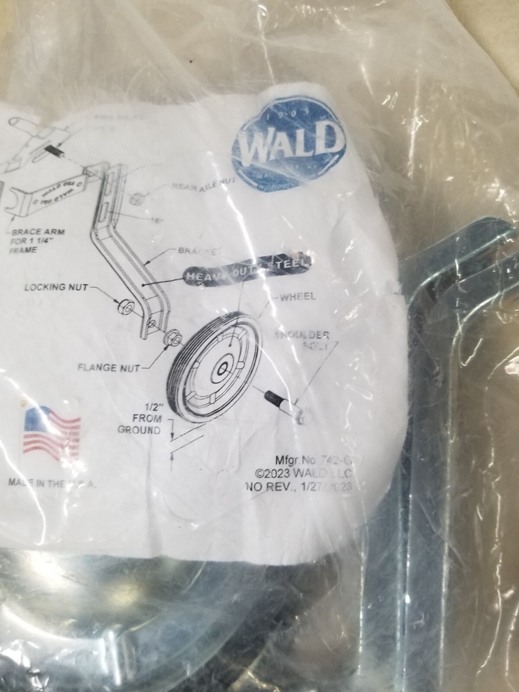 Wald 742-G Training Wheel Assembly