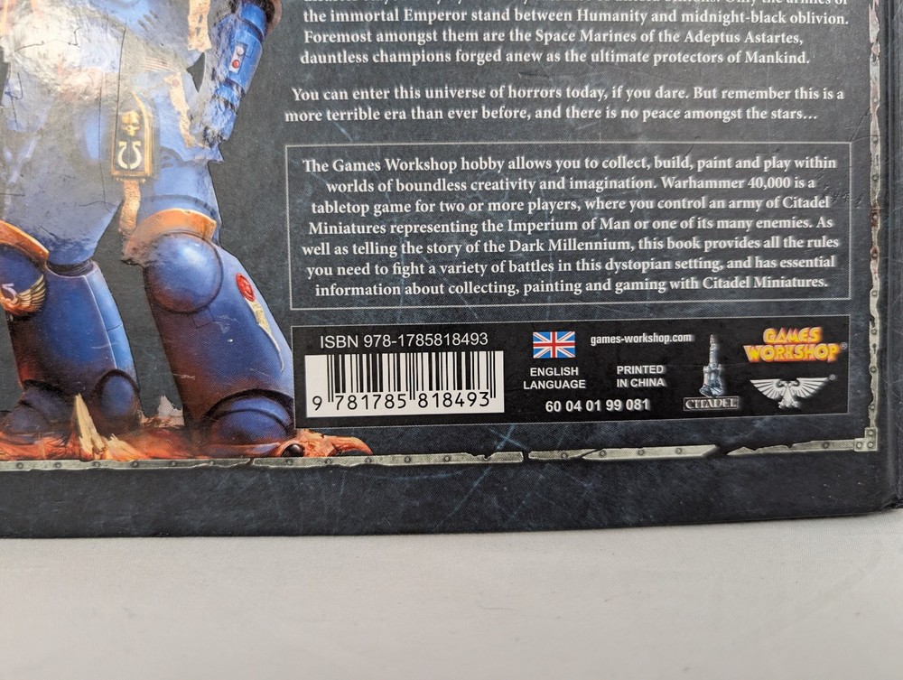 Warhammer 40,000 - Games Workshop Rulebook 8th Edition