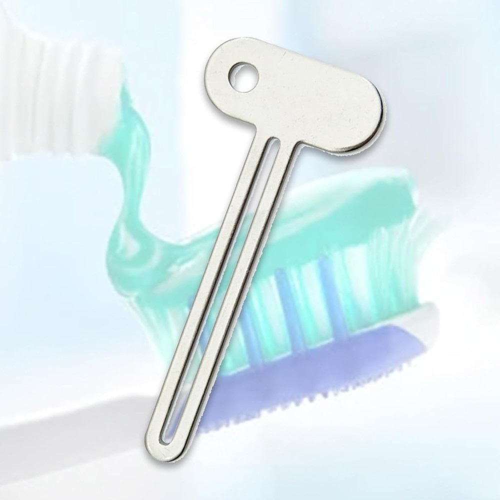 2 PCS Silver Key-Shaped Tube Squeezer Tool for Toothpaste and Creams,Squeezer Th