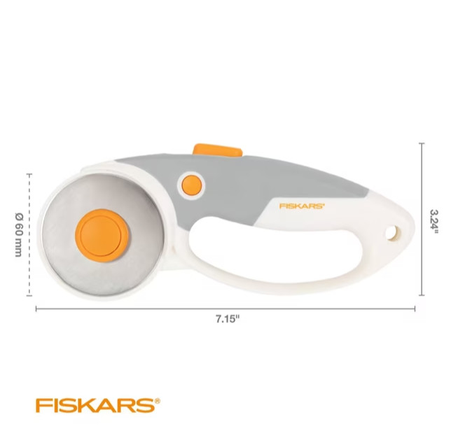 Fiskars® Titanium Loop Rotary Cutter (60 mm) Right/Left Handed