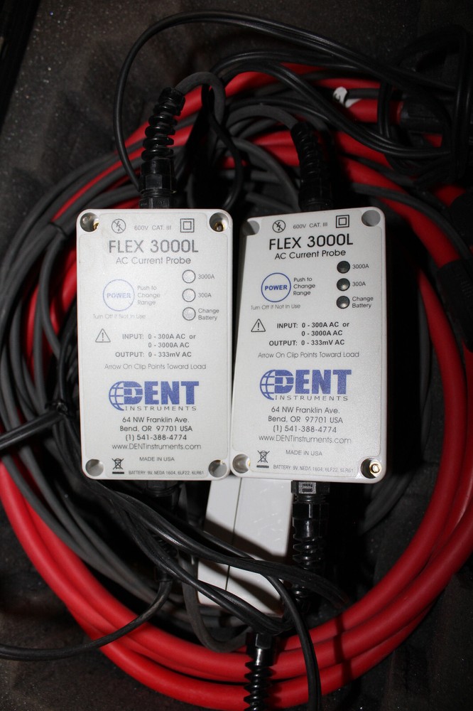4-Pack Dent Instruments FLEX 3000L AC CURRENT PROBE with Hard-Shell Case
