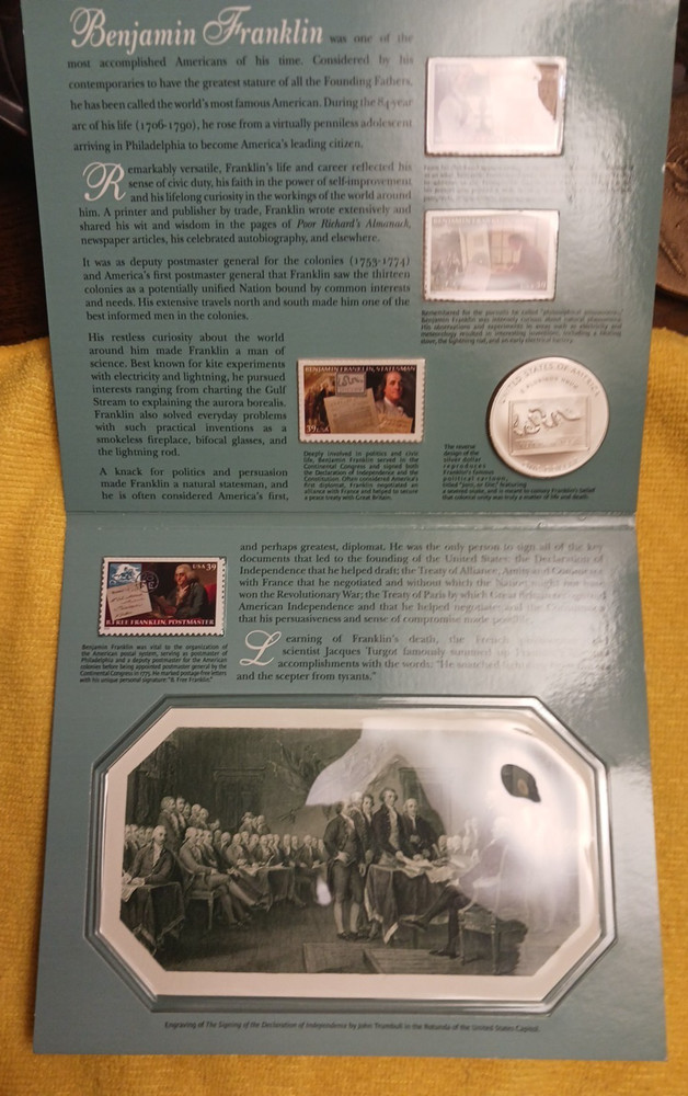 2006 BENJAMIN FRANKLIN COIN AND CHRONICLES SET