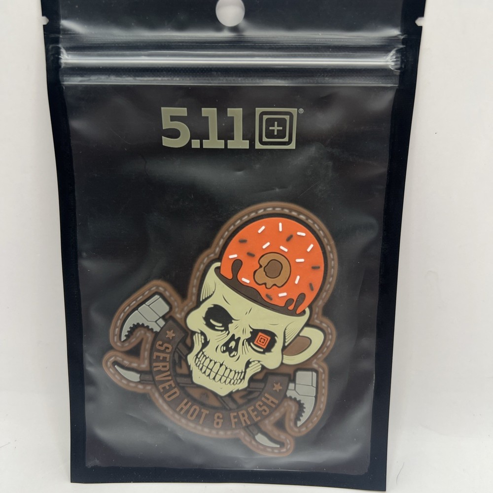 5.11 Tactical Donut Served Hot Patch Skull Coffee Mug
