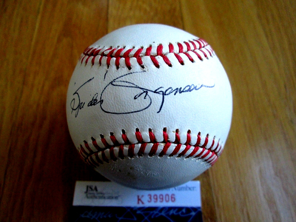 SPIDER JORGENSEN Signed NL Baseball -JSA Authenticated #K39906