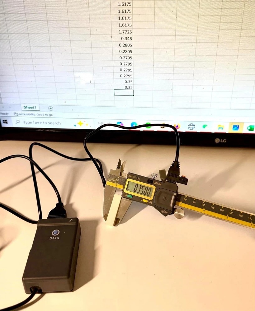 Absolute Origin 0-6" Digital Caliper - Accurate, Durable, with USB Data Export