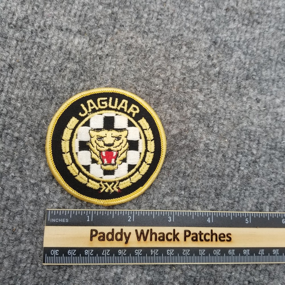 Vintage Jaguar Patch Car Auto 80s AB2