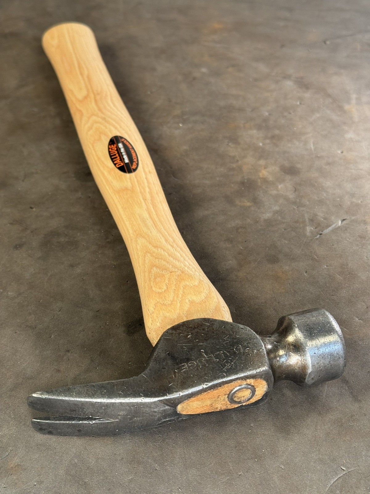 Dalluge 12 oz Smooth Face Trimster Hammer California Framer Hickory Handle VTG