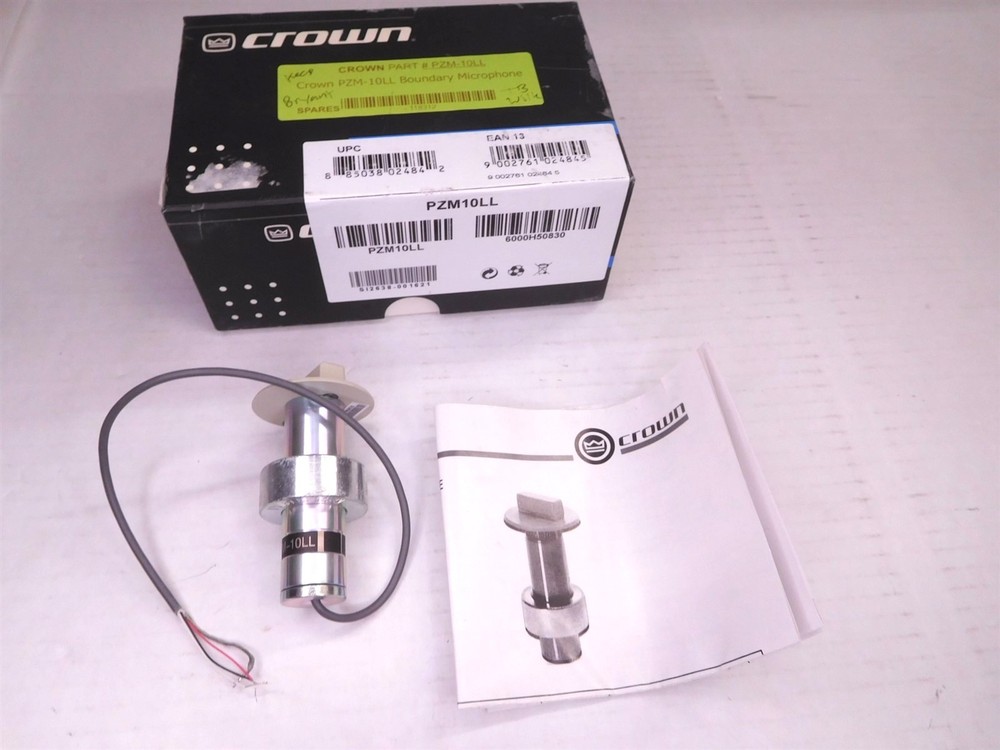 Crown PZM10LL PZM10 Condensor Surface Mount Microphone (S8)