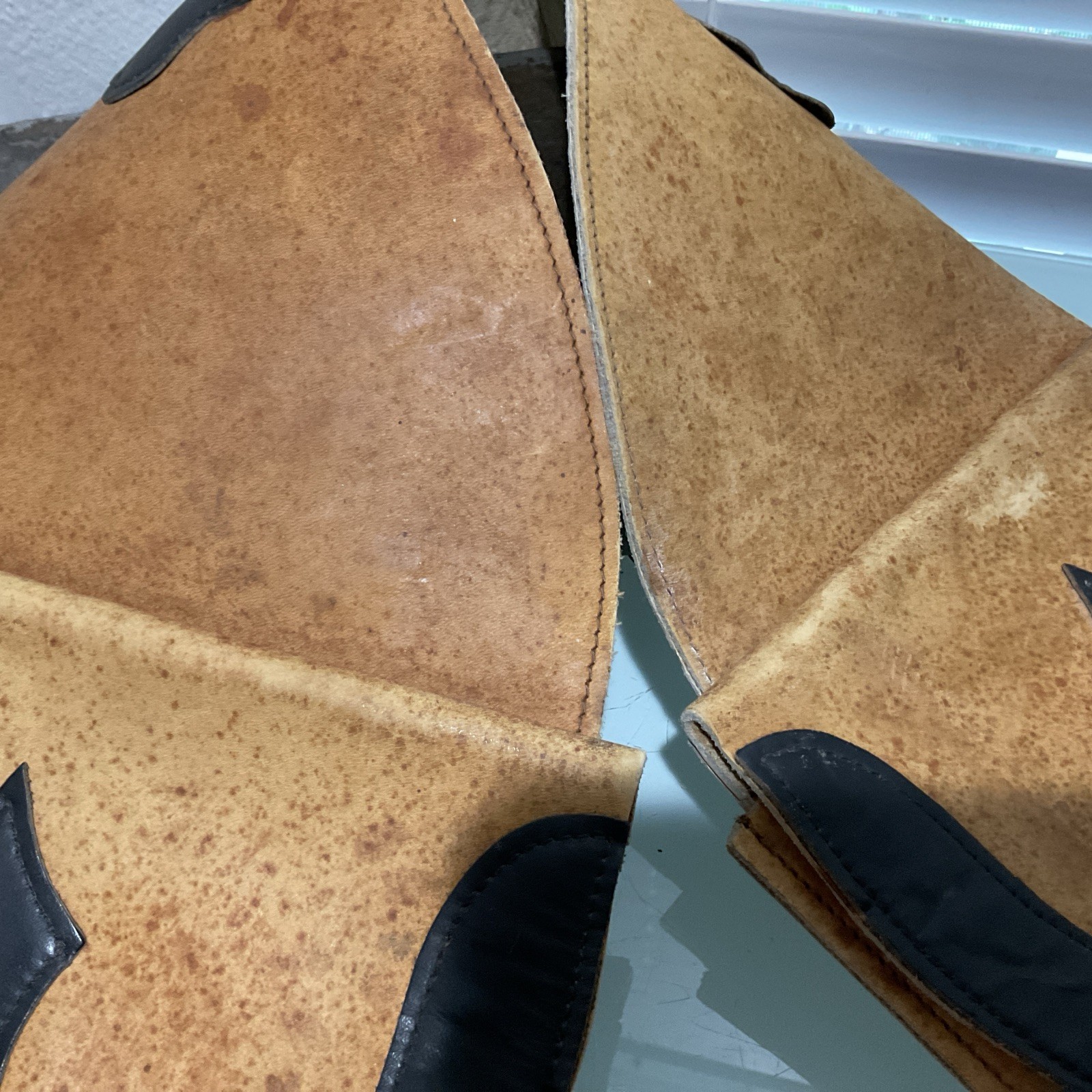 Antique Leather Saddlebag