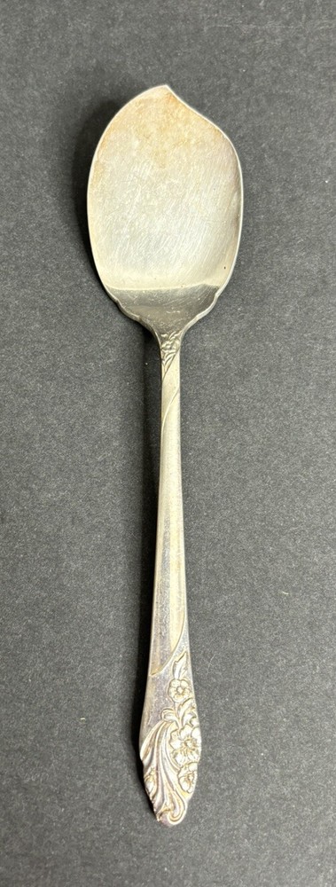 Oneida Community Evening Star Jelly Server  Silverplate 6 1/4" Flatware
