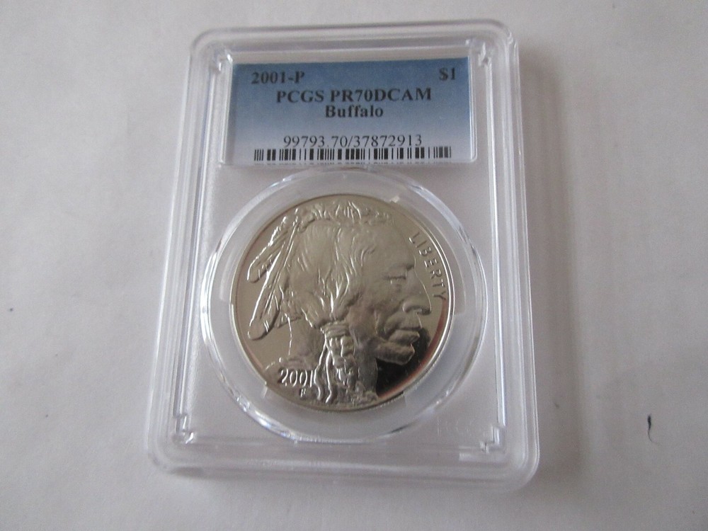 2001-P PCGS $1 Buffalo Silver P70DCAM