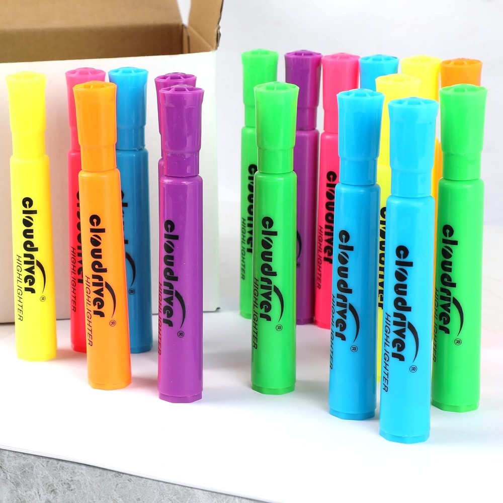 Highlighters Bulk Pack of 72, Assorted Color, Chisel Point, Quick Multicolor
