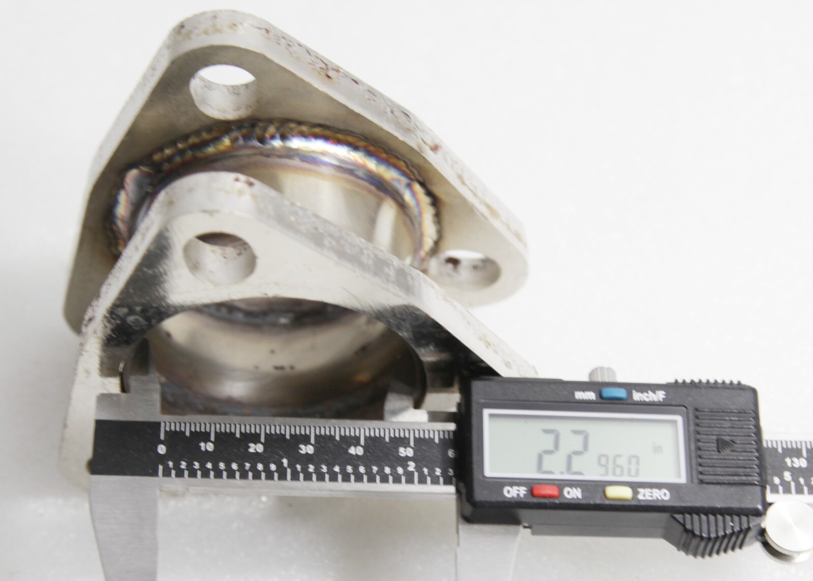 2.25"ID 3 Bolt Flange Exhaust Muffler Pipe Extension Flange Mild Steel Adapter