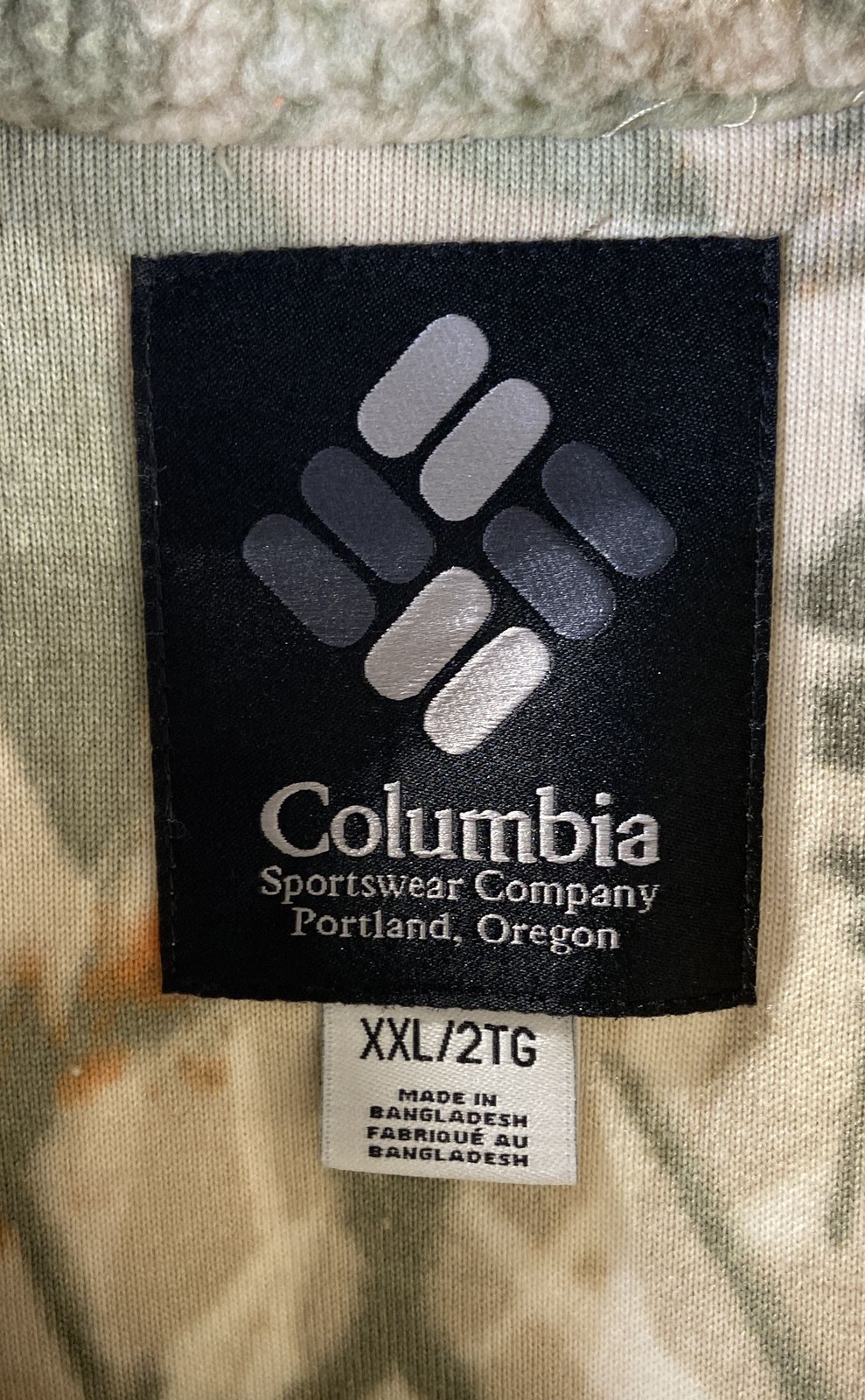 Columbia Men's Helvetia Half Snap Fleece Pullover Floral Sherpa Green XXL Tall