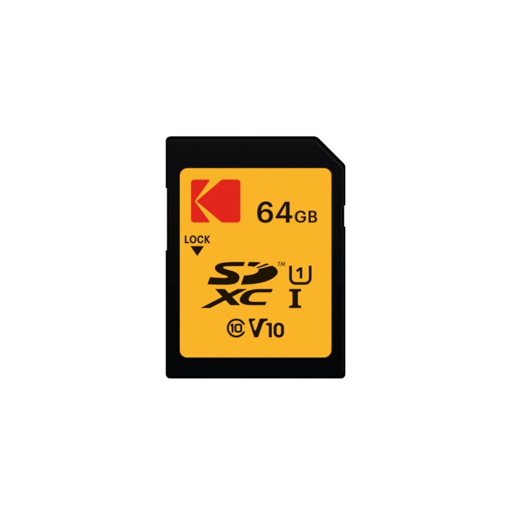 Kodak 64GB Class 10 UHS-I U1 SDXC Memory Card (2-Pack) with Card Reader Bundle