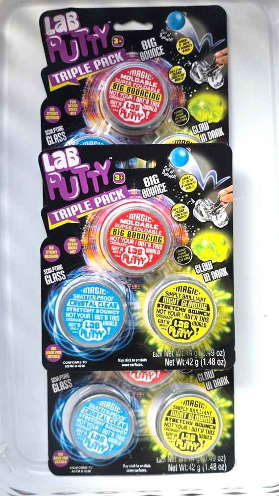 FREE SHIPPING** LAB PUTTY TRIPLE PACK! 3pks-