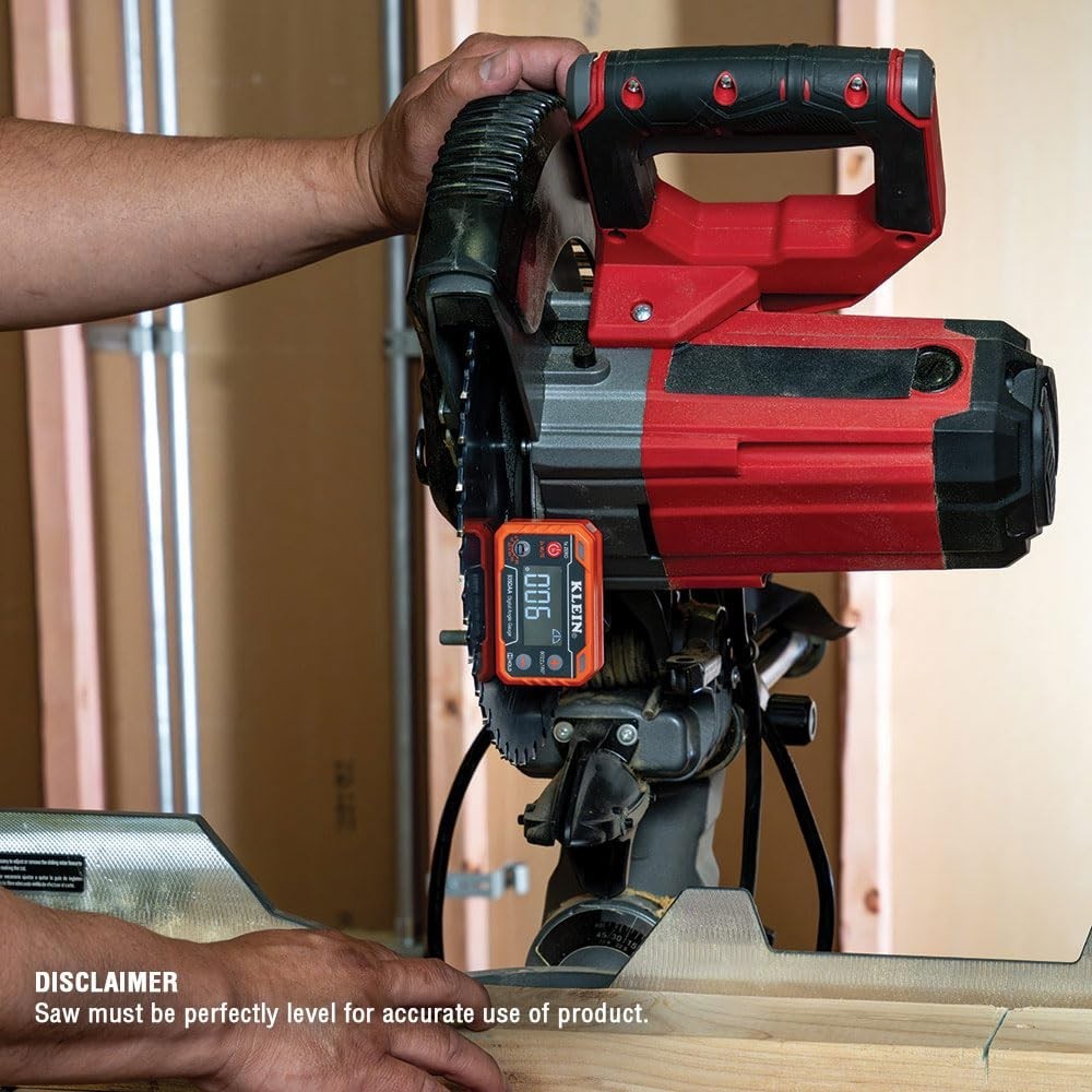 Klein Tools Digital Angle Gauge with LED Alert - Precision Measurement Tool