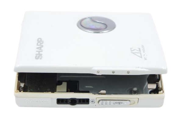SHARP DS30-W 1-BIT Portable MD Player MiniDisc Digital Audio System Good