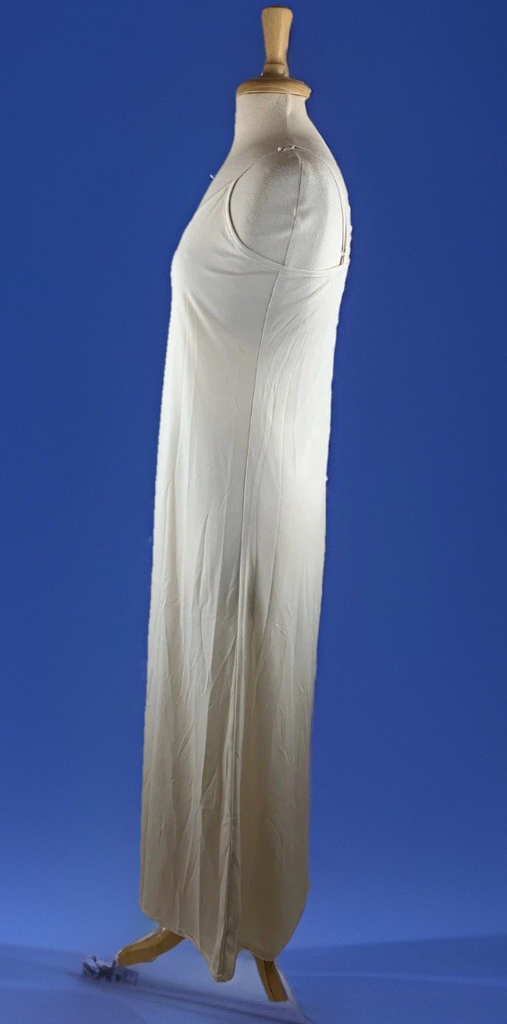 Lady Full Slip Under Dress Slip Long Maxi Dress V-neck Small Adjustable Straps