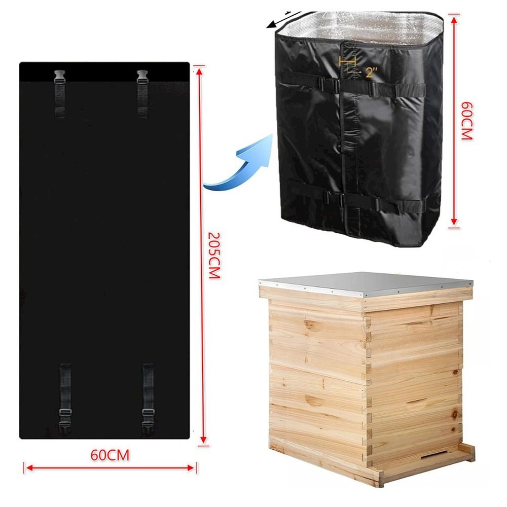 Bee Hive Wrap - Adjustable, Waterproof Insulation For 8 & 10 Frame Hives
