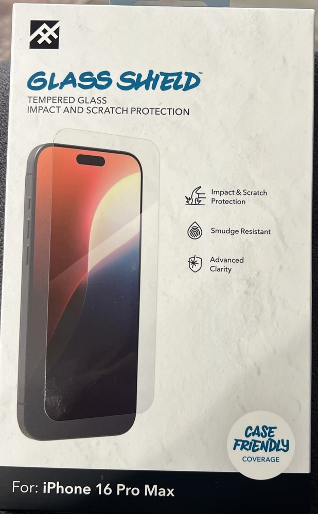Zagg IFrogz Apple iPhone 16 Pro Max Glass Shield Screen Protector