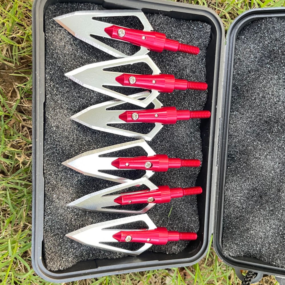 Archery 100 Grain Broadheads Arrowheads Tips for Compound Recurve bow Crossbow