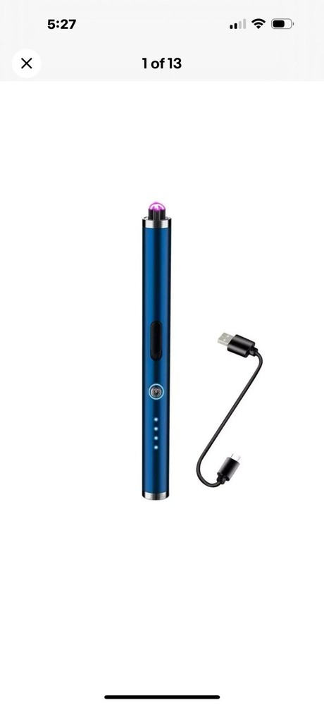 Electric Lighter Arc USB Rechargeable Candle BBQ Electronic Windproof Kitchen