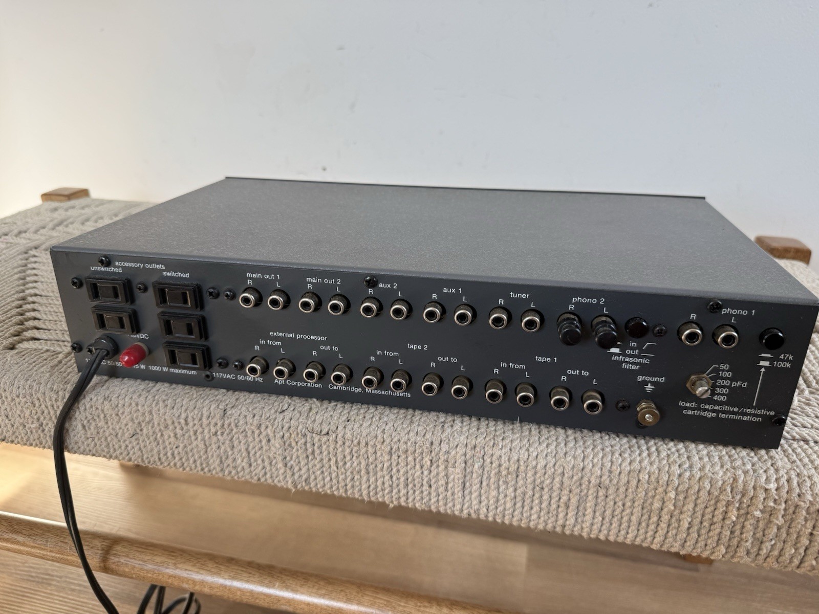 🍊Vintage 1980s Apt Corporation Holman Solid State Preamplifier SOUNDS GOOD!