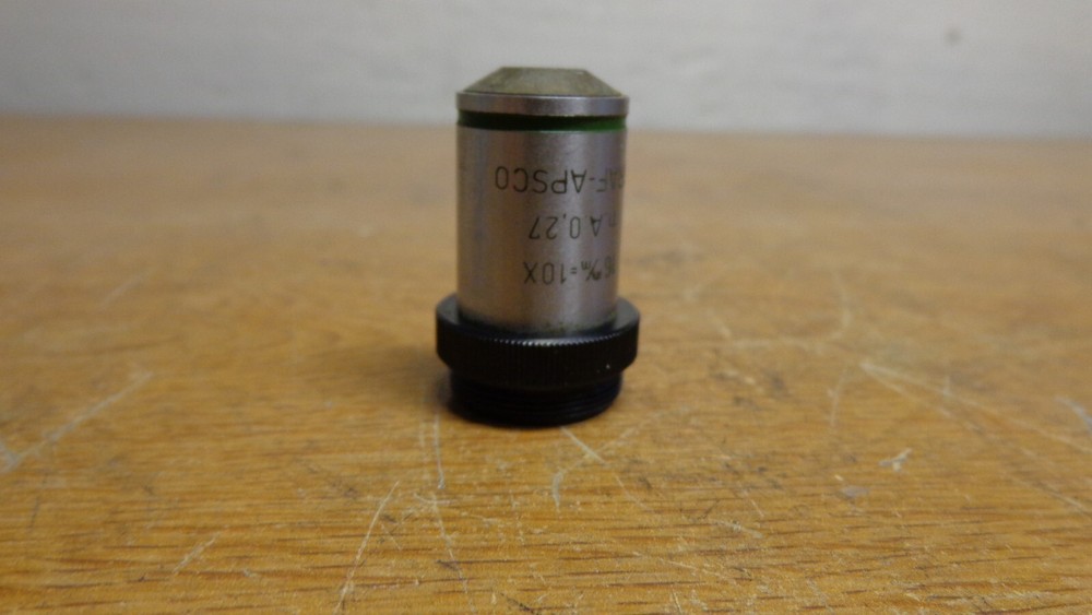 Graf Apsco microscope objective lens 16mm=10x n.A. 0,27