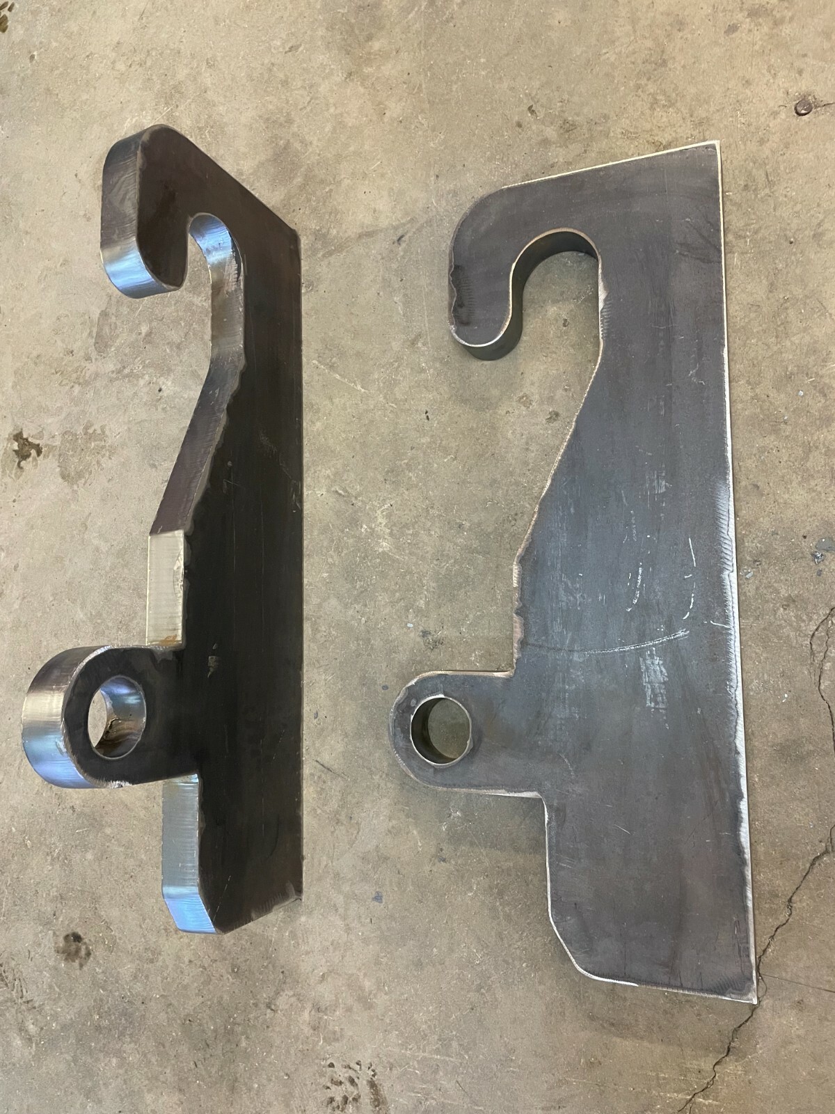 JRB 416 Blank Quick Attach for JRB Loader mounts+Wear Plates (Ears) for top hook