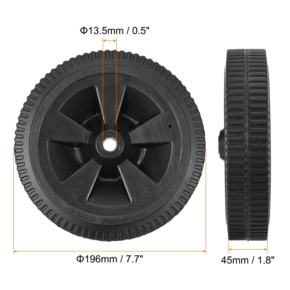 7.7" Universal Air Compressor Wheel with 0.5" Dia Hole